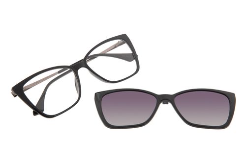 Armação Para Óculos de Grau Feminina Chilli Beans Multi Cat Polarizado Preta