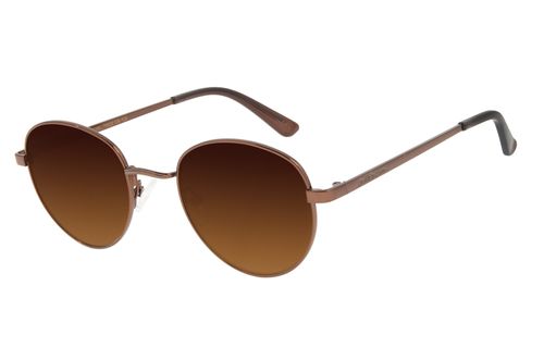 Óculos de Sol Unissex Chilli Beans Clássicos Redondo MT Marrom
