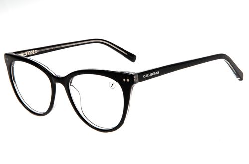 Armação Para Óculos De Grau Feminino Chilli Beans Multi Cat Preto Polarizado