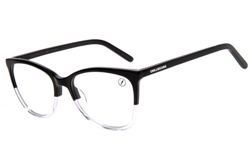 Armação Para Óculos De Grau Feminino Chilli Beans Cat Preto Transparente