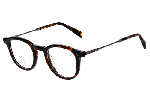 Armação Para Óculos De Grau Unissex Good Vibes Redondo Tartaruga