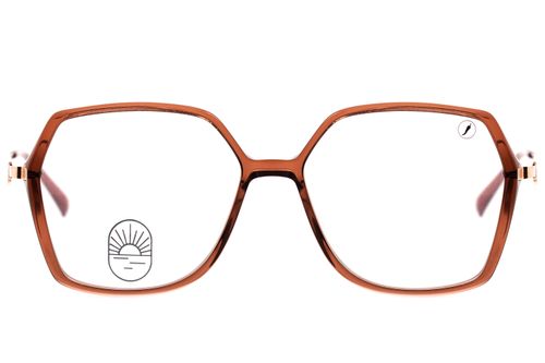 Armação Para Óculos De Grau Feminino Good Vibes Quadrado Fashion Rosé