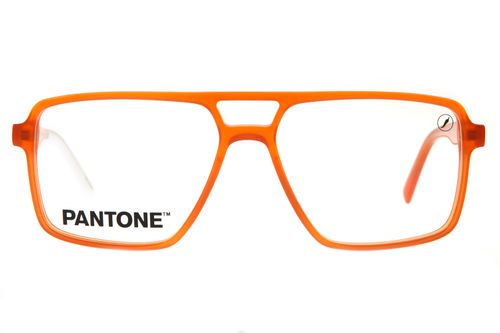 Armação Para Óculos de Grau Masculino Pantone Aviador Laranja