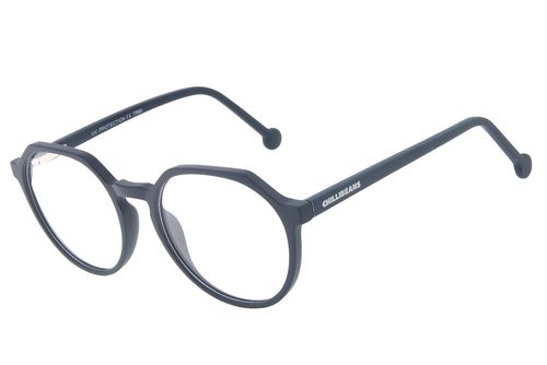 Armação para Óculos de Grau Ótica Chilli Beans Masculino Redondo Azul Marinho