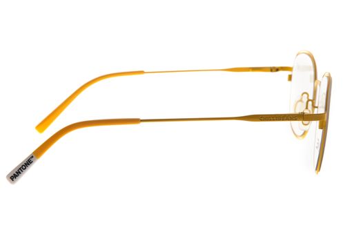 Armação Para Óculos de Grau Unissex Pantone Metal Slim Amarelo