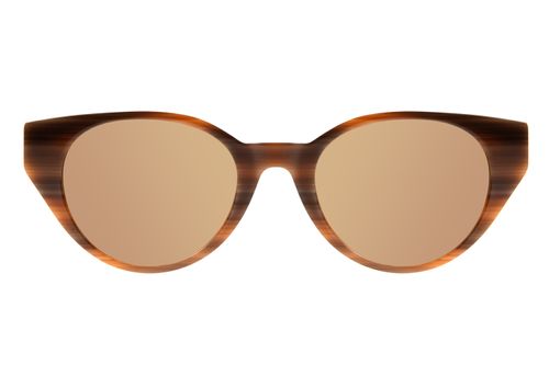 Óculos de Sol Feminino Café Gatinho Bege