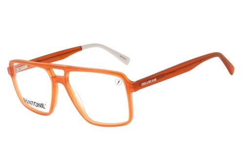 Armação Para Óculos de Grau Masculino Pantone Aviador Laranja