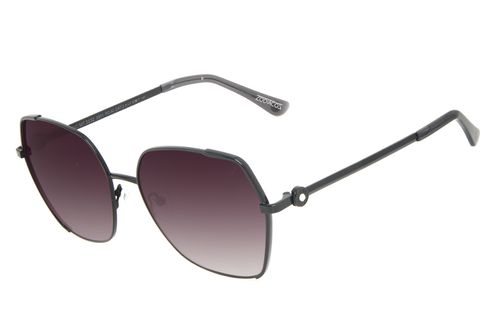 Óculos De Sol Feminino Zodíaco Sextavado Preto
