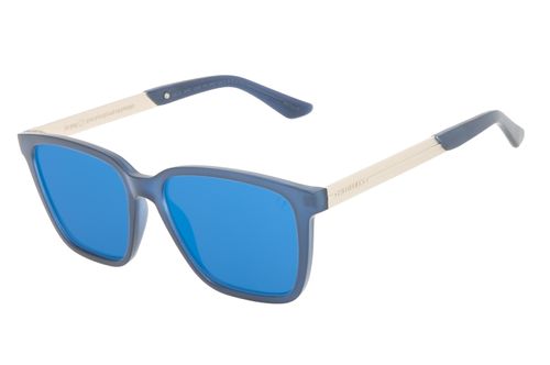 Óculos De Sol Masculino Zodíaco Quadrado Azul