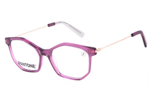 Armação Para Óculos de Grau Feminino Pantone Facetado Rosé