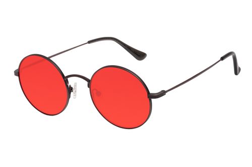 Óculos de Sol Ótica Chilli Beans Unissex Casual Redondo Vermelho