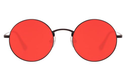 Óculos de Sol Ótica Chilli Beans Unissex Casual Redondo Vermelho