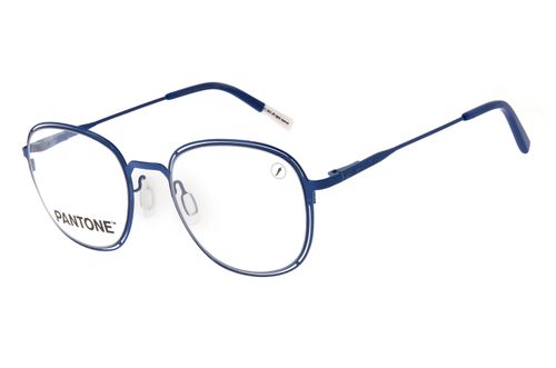 Armação Para Óculos de Grau Unissex Pantone Metal Slim Azul