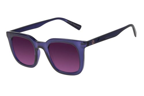 Óculos de Sol Feminino Pantone Quadrado Translúcido Roxo