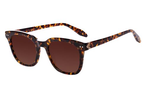 Óculos de Sol Feminino Western Quadrado Polarizado Tartaruga