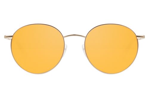 Óculos De Sol Unissex Zodíaco Redondo Rosé Dourado