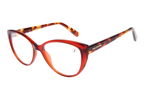 Armação Para Óculos de Grau Feminino Ótica Chilli Beans Cat Tartaruga Marrom