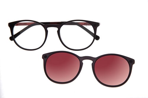 Armação Para Óculos De Grau Unissex Chilli Beans Multi Redondo Vinho Preto