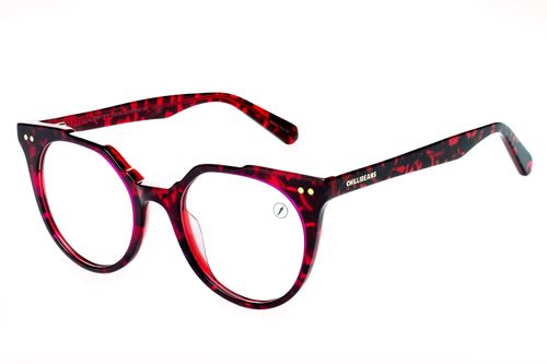 Armação Para Óculos de Grau Feminino Ótica Chilli Beans Cat Deconstructed Vermelho