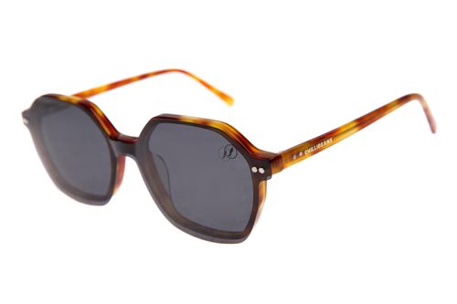 Armação Para Óculos de Grau Feminino Ótica Chilli Beans Multi Quadrado Polarizado Marrom Claro