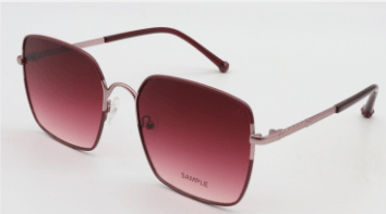 Óculos de Sol Feminino Good Vibes Quadrado Poesia Rosé