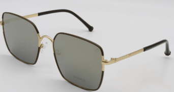 Óculos de Sol Feminino Good Vibes Quadrado Poesia Dourado