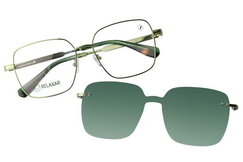 Armação Para Óculos de Grau Feminino Behind The Colors Relaxar Multi Polarizado Verde