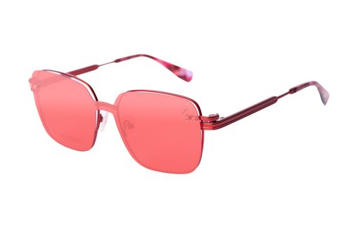 Armação Para Óculos de Grau Feminino Behind The Colors Impulsionar Multi Polarizado Vermelho