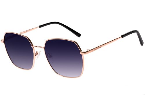 Óculos de Sol Feminino Ótica Chilli Beans Quadrado Metal Rosé