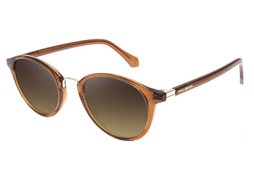 Óculos de Sol Feminino Ótica Chilli Beans Redondo Laranja