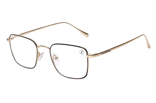 Armação Para Óculos de Grau Masculino Ótica Chilli Beans Quadrado Slim Dourado