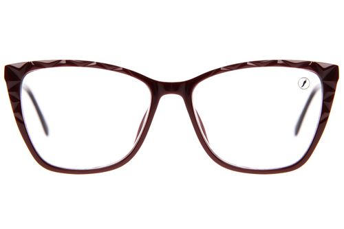 Armação Para Óculos de Grau Feminino Ótica Chilli Beans Gatinho Texturizado Vinho