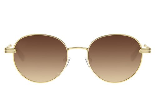 Óculos de Sol Feminino Ótica Chilli Beans Redondo MT Dourado