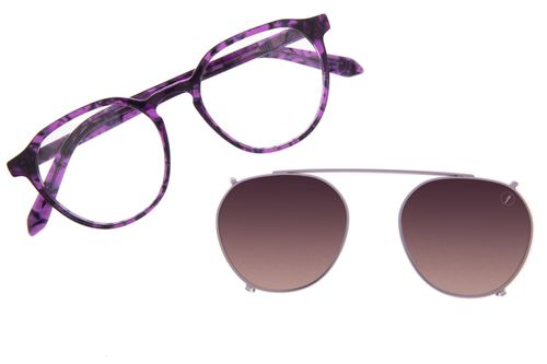 Armação Para Óculos de Grau Feminino Ótica Chilli Beans Multi Redondo Roxo