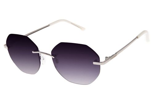 Óculos de Sol Feminino Ótica Chilli Beans Hexagonal Prata