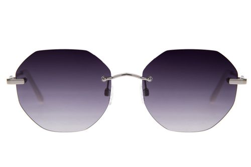 Óculos de Sol Feminino Ótica Chilli Beans Hexagonal Prata