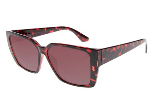 Óculos de Sol Feminino Ótica Chilli Beans Quadrado Clássico Vinho