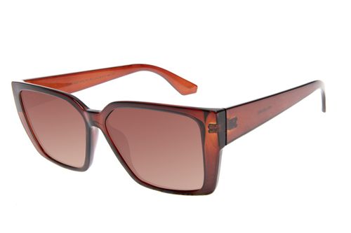 Óculos de Sol Feminino Ótica Chilli Beans Quadrado Clássico Degradê Marrom
