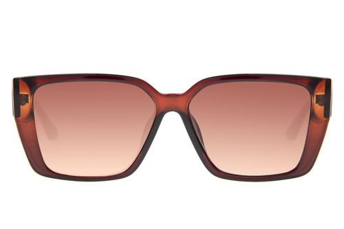 Óculos de Sol Feminino Ótica Chilli Beans Quadrado Clássico Degradê Marrom