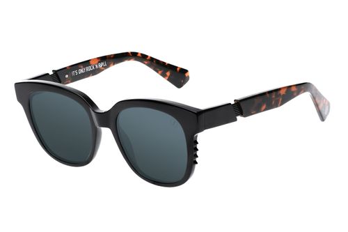 Óculos de Sol Feminino Ótica Rolling Stones Spikes Preto