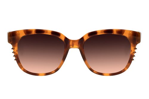 Óculos de Sol Feminino Ótica Rolling Stones Spikes Marrom