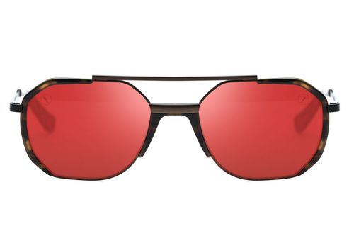 Óculos de Sol Masculino Ótica Rolling Stones Dwight Vermelho
