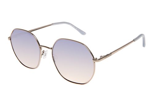 Óculos De Sol Feminino Chilli Beans Redondo Degradê Dourado