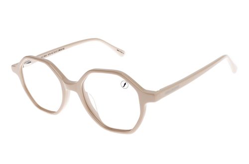 Armação Para Óculos de Grau Feminino Ótica Chilli Beans Hexagonal AC Branco