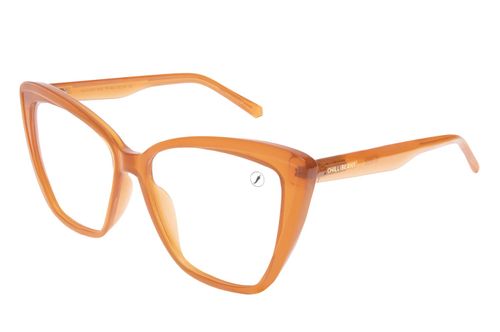 Armação Para Óculos de Grau Feminino Ótica Chilli Beans Max Cat Laranja