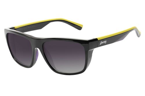 Óculos de Sol Masculino NBA Los Angeles Lakers New Sport Flap Degradê Preto Polarizado