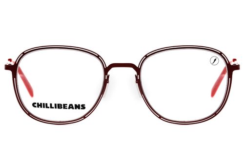 Armação Para Óculos De Grau Unissex Chilli Beans Redondo Vermelho