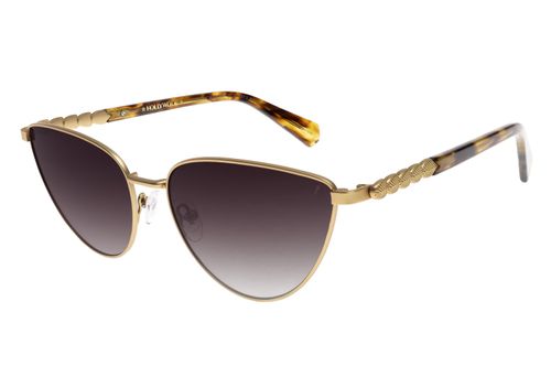 Óculos de Sol Feminino Hollywood Vintage Art Déco Cat Dourado