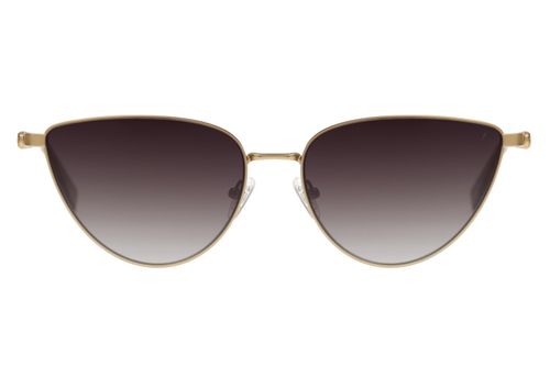 Óculos de Sol Feminino Hollywood Vintage Art Déco Cat Dourado