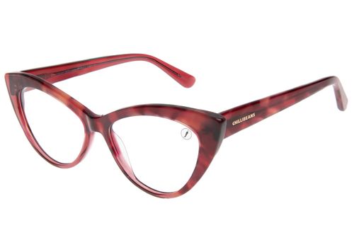 Armação Para Óculos de Grau Feminino Ótica Chilli Beans Gatinho AC Vermelho